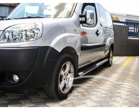 Боковые пороги (трубы) для Fiat Doblo.
